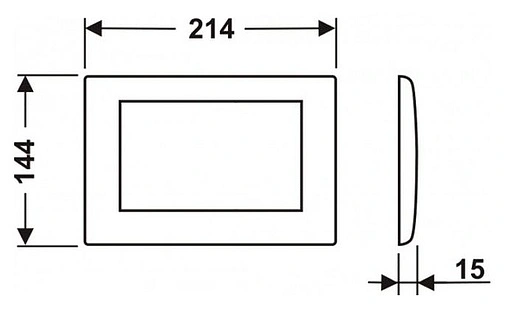 Клавиша смыва для унитаза TECEplanus 9240314 белый глянцевый