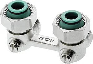 Узел нижнего подключения радиатора угловой ¾&quot;ек x ¾&quot;нг TECE 8740436, 1