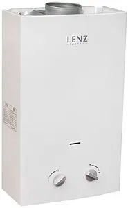 Водонагреватель проточный газовый Lenz Technic 10L White LT10LW, 1