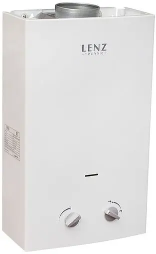 Водонагреватель проточный газовый Lenz Technic 10L White LT10LW