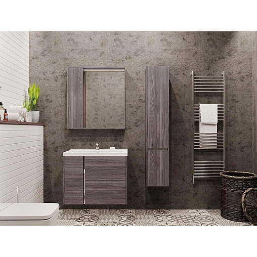 Шкаф-пенал подвесной Aquaton Стоун 30 грецкий орех 1A228403SXC80