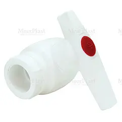 Кран шаровый для пп трубы 32мм x 32мм Meerplast Pro 16.02.ШК00320