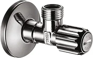 Кран шаровый угловой с фильтром ½&quot;н x ⅜&quot;н хром Hansgrohe 13904000, 1