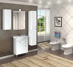 Шкаф-пенал подвесной Aquaton Лиана 30 L белый 1A163003LL01L, 4