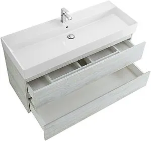 Тумба под умывальник подвесная Cezares Molveno 46 120 Legno Bianco MOLVENO 46-120-2C-SO-LB Тумба под умывальник подвесная Cezares Molveno 46 120 Legno Bianco MOLVENO 46-120-2C-SO-LB, 4