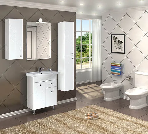 Шкаф-пенал подвесной Aquaton Лиана 30 L белый 1A163003LL01L