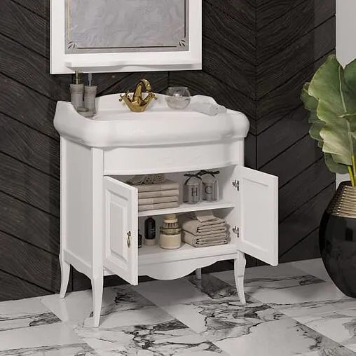 Тумба-умывальник напольный Opadiris Лоренцо 80 белый матовый Z0000008220+030300-u-01