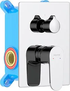 Смеситель для ванны скрытого монтажа Aquatek Оберон хром AQ1246CR Смеситель для ванны скрытого монтажа Aquatek Оберон хром AQ1246CR, 1