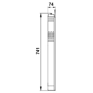 Насос скважинный центробежный 3" Grundfos SQЕ 2-35 96510150 Насос скважинный центробежный 3" Grundfos SQЕ 2-35 96510150, 2