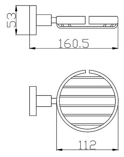 Мыльница Rav Slezak Colorado хром COA0301