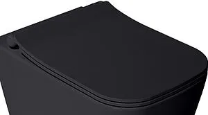 Крышка-сиденье для унитаза с микролифтом ISVEA Z80 черный матовый 40Z80521I-S Крышка-сиденье для унитаза с микролифтом ISVEA Z80 черный матовый 40Z80521I-S, 2