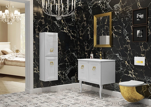 Зеркало ISVEA Aria 60 золото 25AA4004080I Зеркало ISVEA Aria 60 золото 25AA4004080I