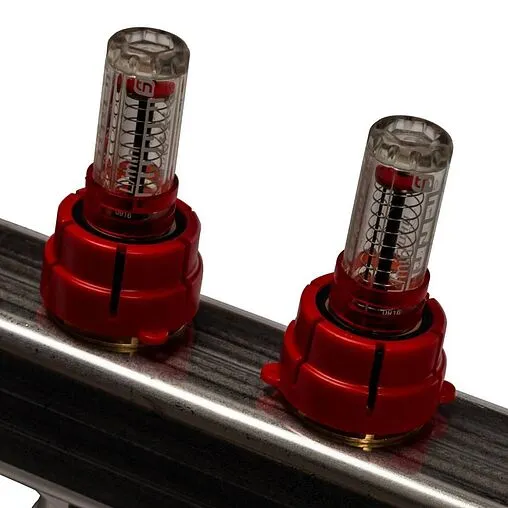 Группа коллекторная с расходомерами 12 отводов 1&quot;в/в x ¾&quot;ек Stout SMS-0927-000012