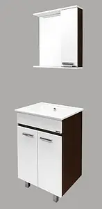 Тумба-умывальник напольная Comforty Манчестер 60 белый/венге Тумба-умывальник напольная Comforty Манчестер 60 белый/венге, 5