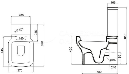 Бачок для унитаза BelBagno Vaso белый BB127T Бачок для унитаза BelBagno Vaso белый BB127T