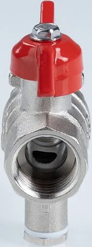 Кран шаровый для подключения датчика температуры ½&quot;в x ½&quot;в Valtec Стандарт ГОСТ Р 59553-2021 VT.128.N.04