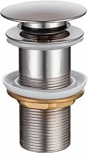 Выпуск автоматический для раковины без перелива Allen Brau Priority Round Brushed Nickel 5.31024-BN Выпуск автоматический для раковины без перелива Allen Brau Priority Round Brushed Nickel 5.31024-BN, 1