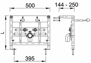 Инсталляция для биде Styron STY-750 Инсталляция для биде Styron STY-750, 2