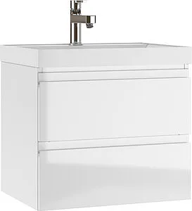 Тумба-умывальник подвесной Домино Graffo 60 белый DGr2114T+4627173210164, 1