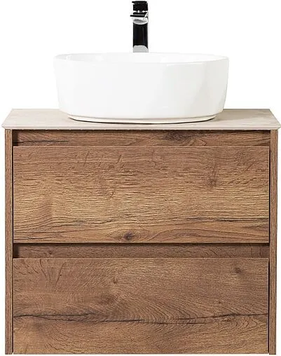 Тумба-умывальник подвесная BelBagno KRAFT 60 Rovere Tabacco KRAFT-600-2C-SO-RT+