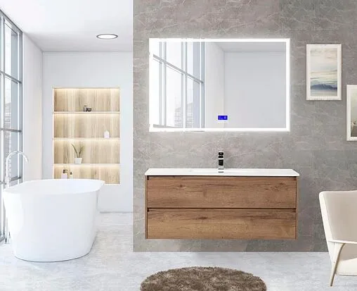 Зеркало с подсветкой BelBagno 120x80 bluetooth, цифровой термометр, радио SPC-GRT-1200-800-LED-TCH-RAD