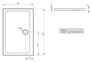 Поддон для душа Radaway Doros D90x130 SDRD1390-01 Поддон для душа Radaway Doros D90x130 SDRD1390-01, 3