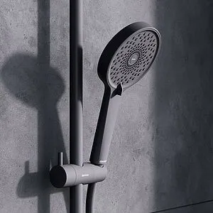 Душевая система с термостатом для ванны Damixa Apollo чёрный матовый 947760300, 4