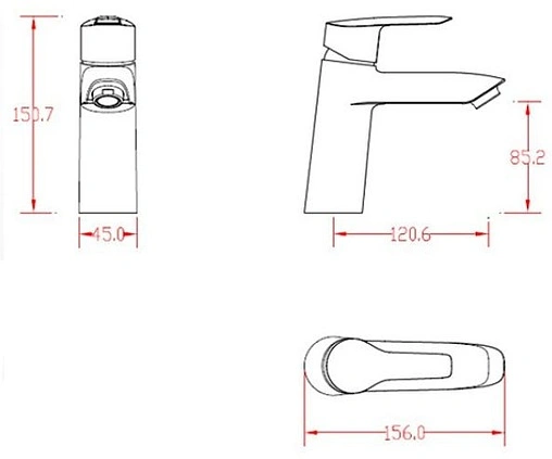 Смеситель для раковины SMARTsant Лайф хром SM243506AA