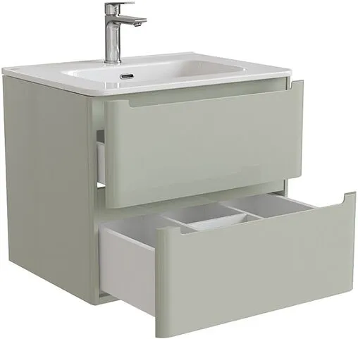 Тумба-умывальник подвесная IDDIS Edifice 60 фисташково-серый EDI60G0i95K6+0106000i28