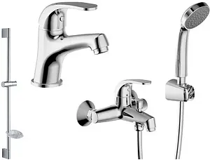 Комплект для ванны 3 в 1 Bravat Fit хром F00315C Комплект для ванны 3 в 1 Bravat Fit хром F00315C, 1