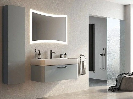 Зеркало с подсветкой Continent Silence Led 100 белый ЗЛП457