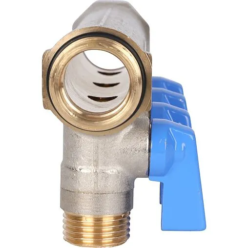 Коллектор запорный проходной 4 отвода синий ¾&quot;в/н x ½&quot;н Stout SMB 6211 341204