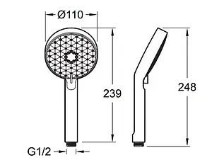 Душевая стойка Jacob Delafon Awaken хром E99898RU-CP Душевая стойка Jacob Delafon Awaken хром E99898RU-CP, 3