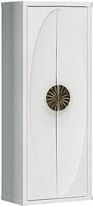 Шкаф-пенал подвесной двухстворчатый Opadiris Ибица 45 белый 00-00003630, 1