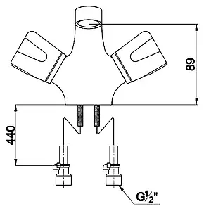 Смеситель для раковины Timo Porto хром 0181F, 2
