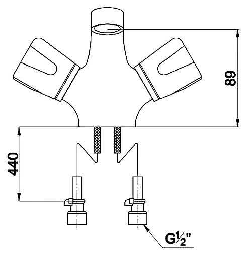 Смеситель для раковины Timo Porto хром 0181F