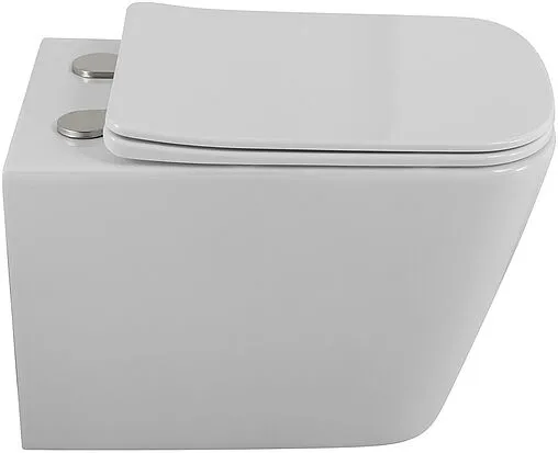 Унитаз подвесной безободковый BelBagno Due белый BB7107CHR/SC Унитаз подвесной безободковый BelBagno Due белый BB7107CHR/SC