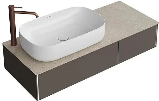 Тумба под умывальник подвесная Kerama Marazzi Magica 120 вечерний серый матовый MA.120.2\EGR.M