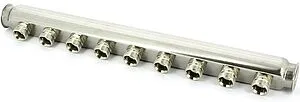 Коллектор распределительный проходной 9 отводов 1&quot;в/в x ¾&quot;ек Uni-fitt 430I4309, 5