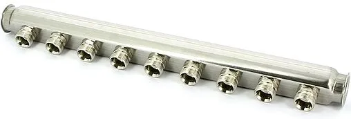 Коллектор распределительный проходной 9 отводов 1&quot;в/в x ¾&quot;ек Uni-fitt 430I4309