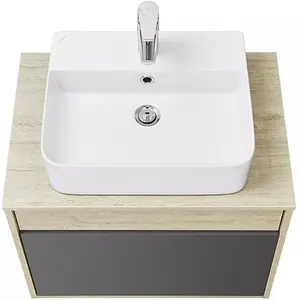 Тумба-умывальник подвесная Aquaton Лофт Урбан 65 графит/орегон 1A2540K0LQX60, 5