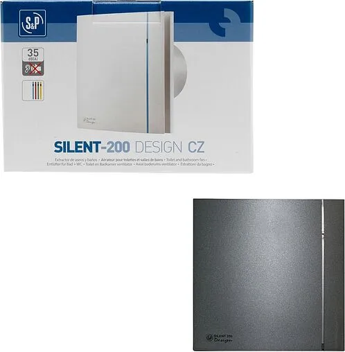 Вентилятор вытяжной Soler &amp; Palau SILENT-200 CZ GREY DESIGN 4C