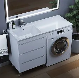 Тумба-умывальник напольная Uperwood Tanos 120 L белый 291021001 Тумба-умывальник напольная Uperwood Tanos 120 L белый 291021001, 5