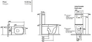 Бачок для унитаза Kerasan Aquatech/Tribeca белый 378101 Бачок для унитаза Kerasan Aquatech/Tribeca белый 378101, 2