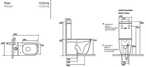 Бачок для унитаза Kerasan Aquatech/Tribeca белый 378101