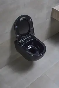Унитаз подвесной безободковый beWash Bogen черный 88303206 Унитаз подвесной безободковый beWash Bogen черный 88303206, 5