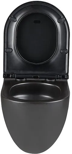 Унитаз подвесной безободковый Lemark Glazer Торнадо 3.0 черный матовый 9612004