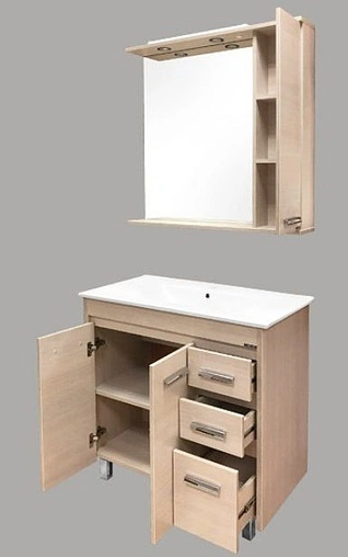 Тумба-умывальник напольная Comforty Марио 90 сосна лоредо 00004152033CF