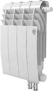 Радиатор биметаллический 4 секции нижнее правое подключение Royal Thermo BiLiner VD 350 Bianco Traffico RTBBTVDR35004 Радиатор биметаллический 4 секции нижнее правое подключение Royal Thermo BiLiner VD 350 Bianco Traffico RTBBTVDR35004, 1