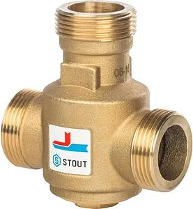 Трехходовой термостатический антиконденсационный клапан 1¼" Kvs 9.0 Stout SVM-0030-325504 Трехходовой термостатический антиконденсационный клапан 1¼" Kvs 9.0 Stout SVM-0030-325504, 1